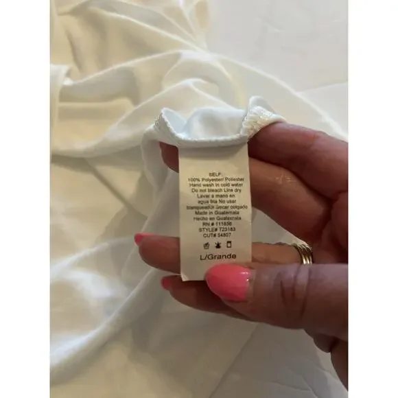 NWT‎ Hudson Grey White Racerback Relaxed Cami Women’s Size Large Tank Camisole - Picture 6 of 10